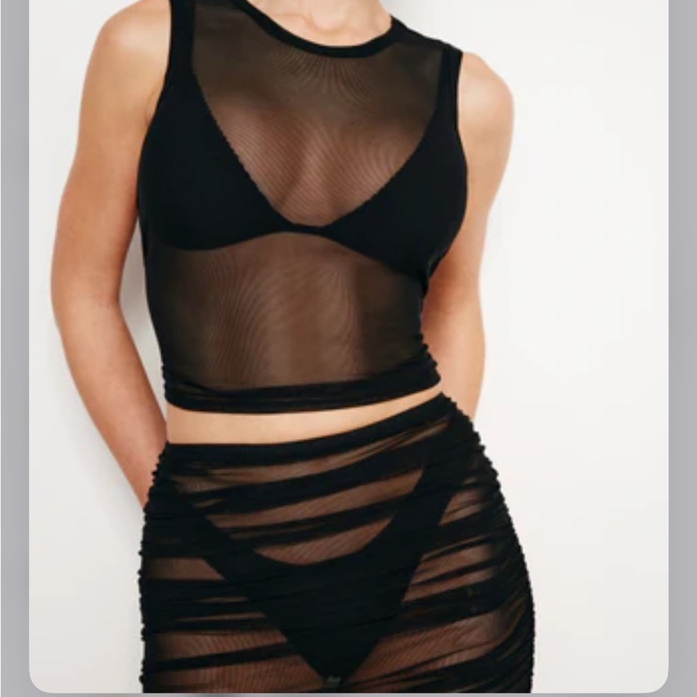 Good American Black Mesh Set